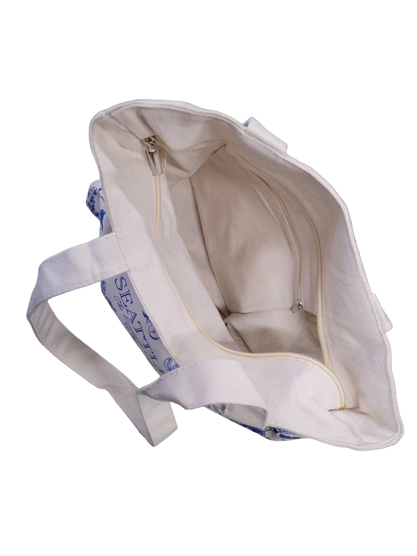 Classic Seattle Zipper Tote Bag