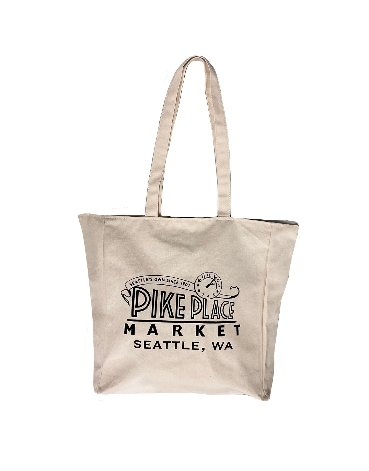 Seattle Pike Place Clock Tote Bag