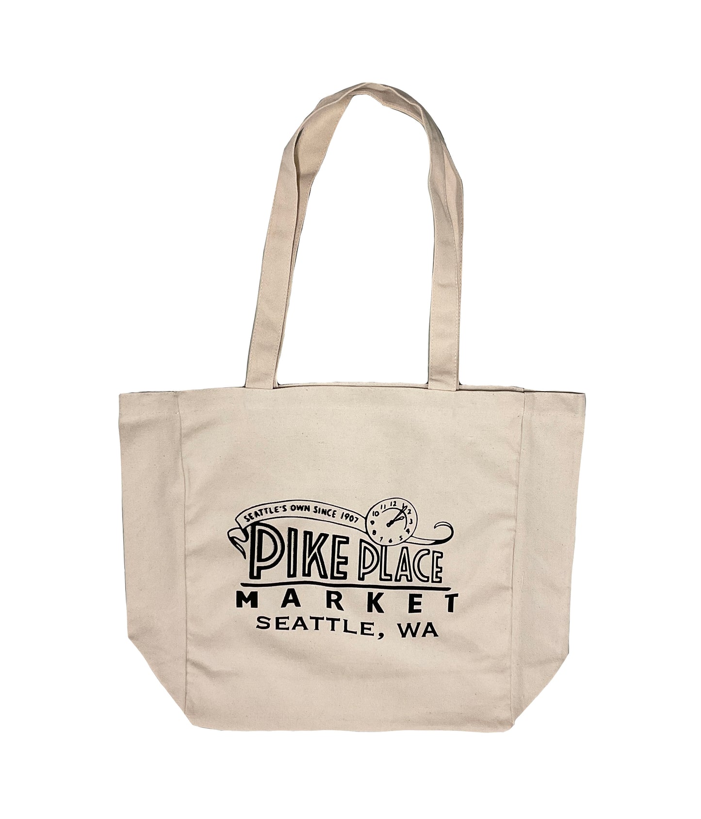 Seattle Pike Place Clock Tote Bag