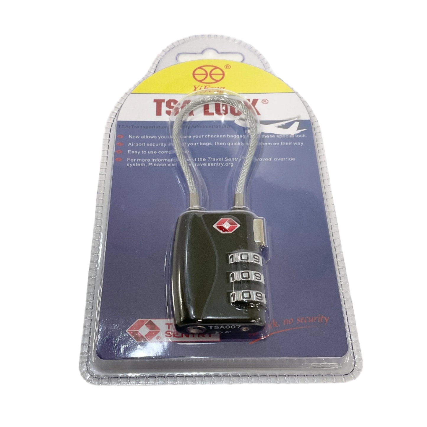Travel Luggage Lock with Numbers Wire