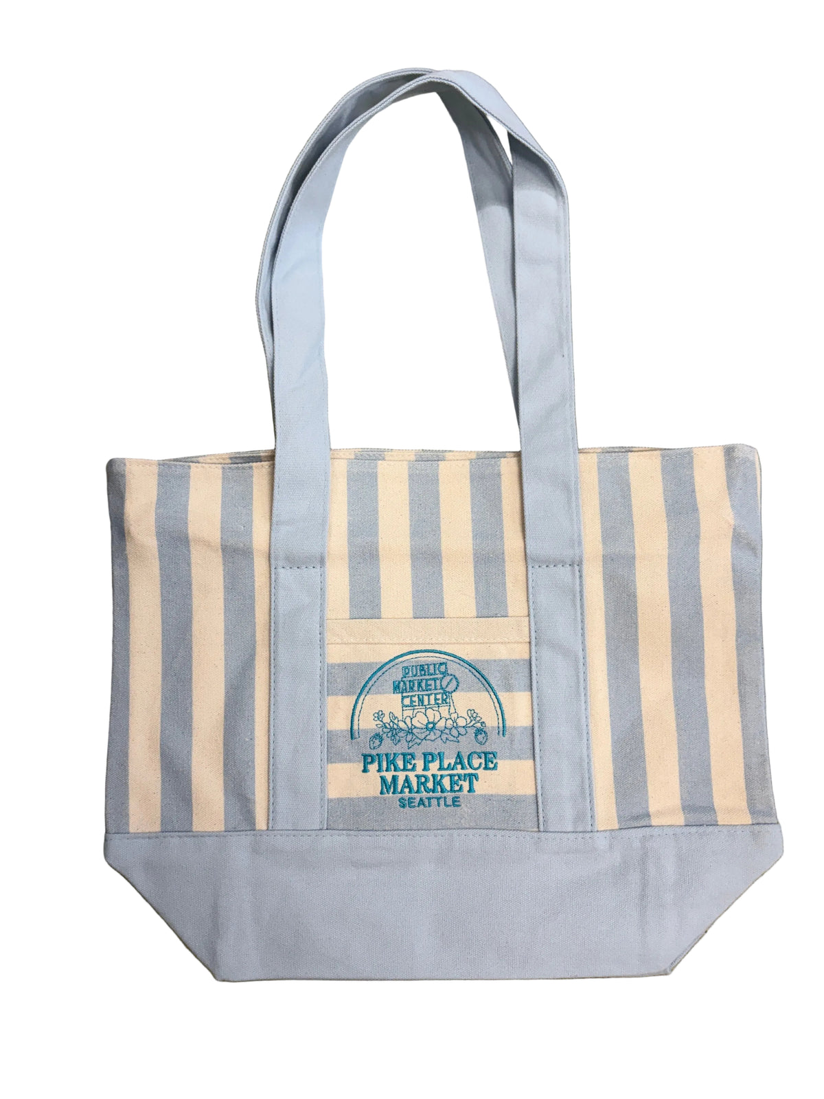 Striped Seattle Market Tote Bag