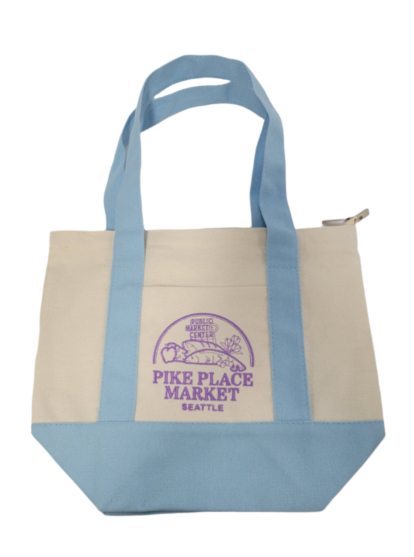 Mini Tote Colored Bag with Zipper Seattle
