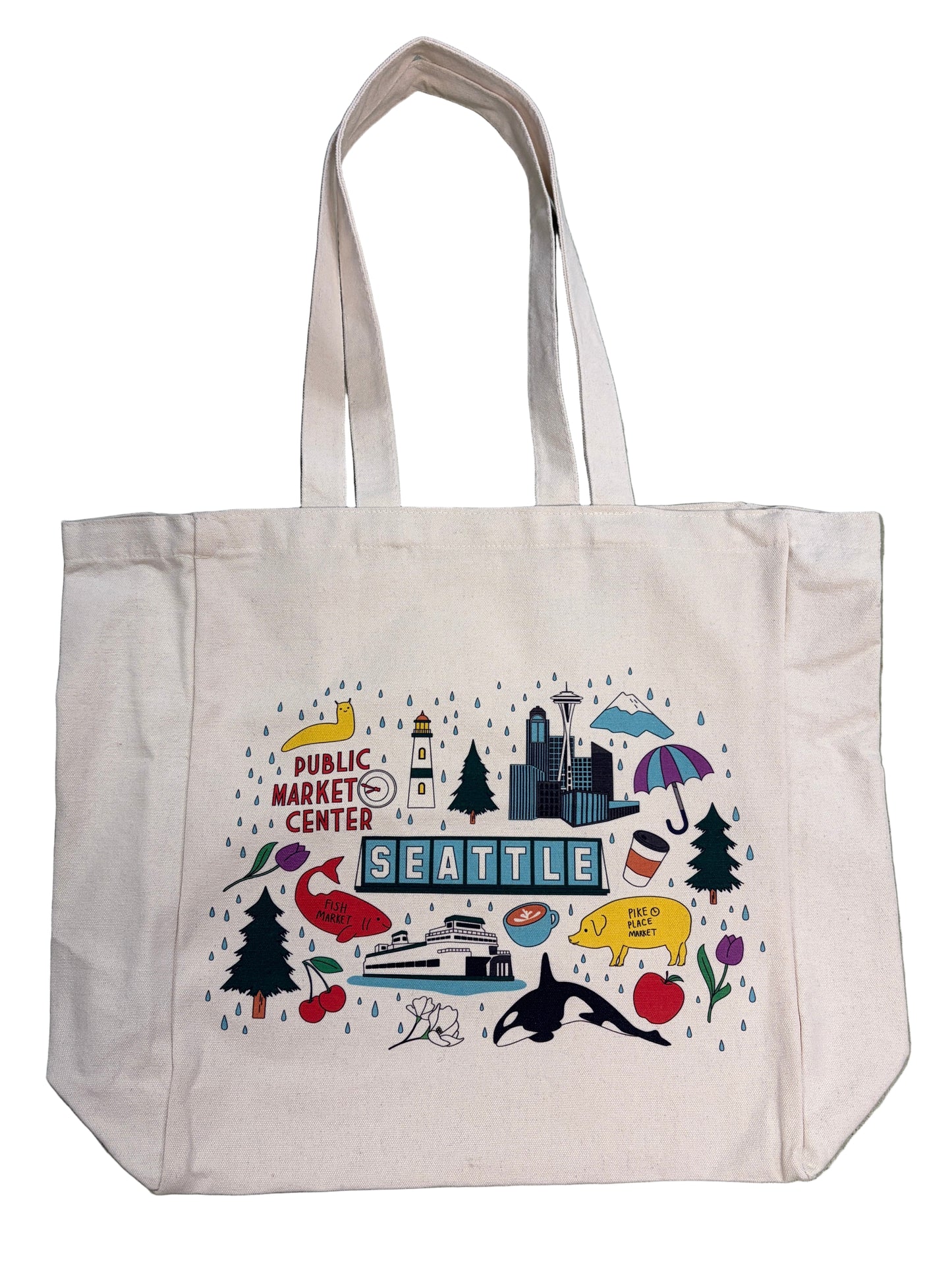Seattle Rainy Day Tote Bag