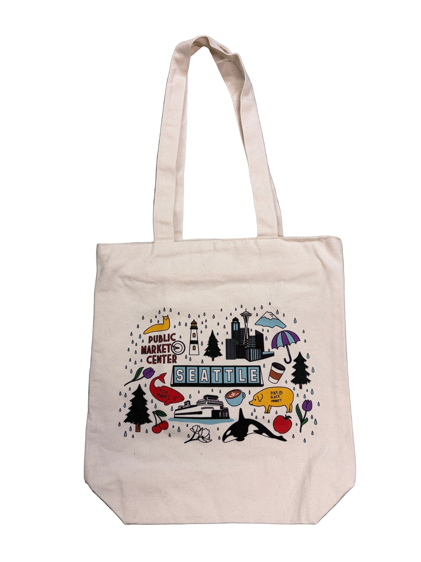 Seattle Rainy Day Tote Bag