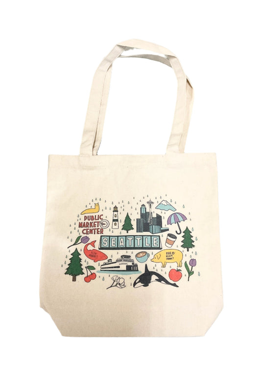 Seattle Rainy Day Tote Bag