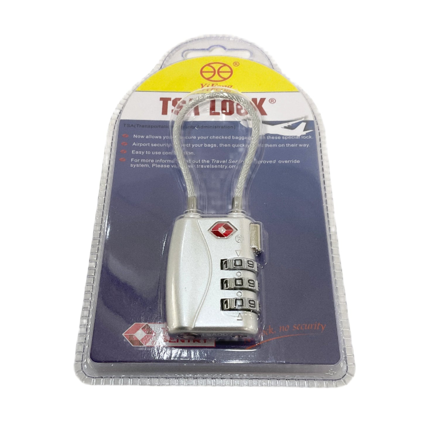 Travel Luggage Lock with Numbers Wire
