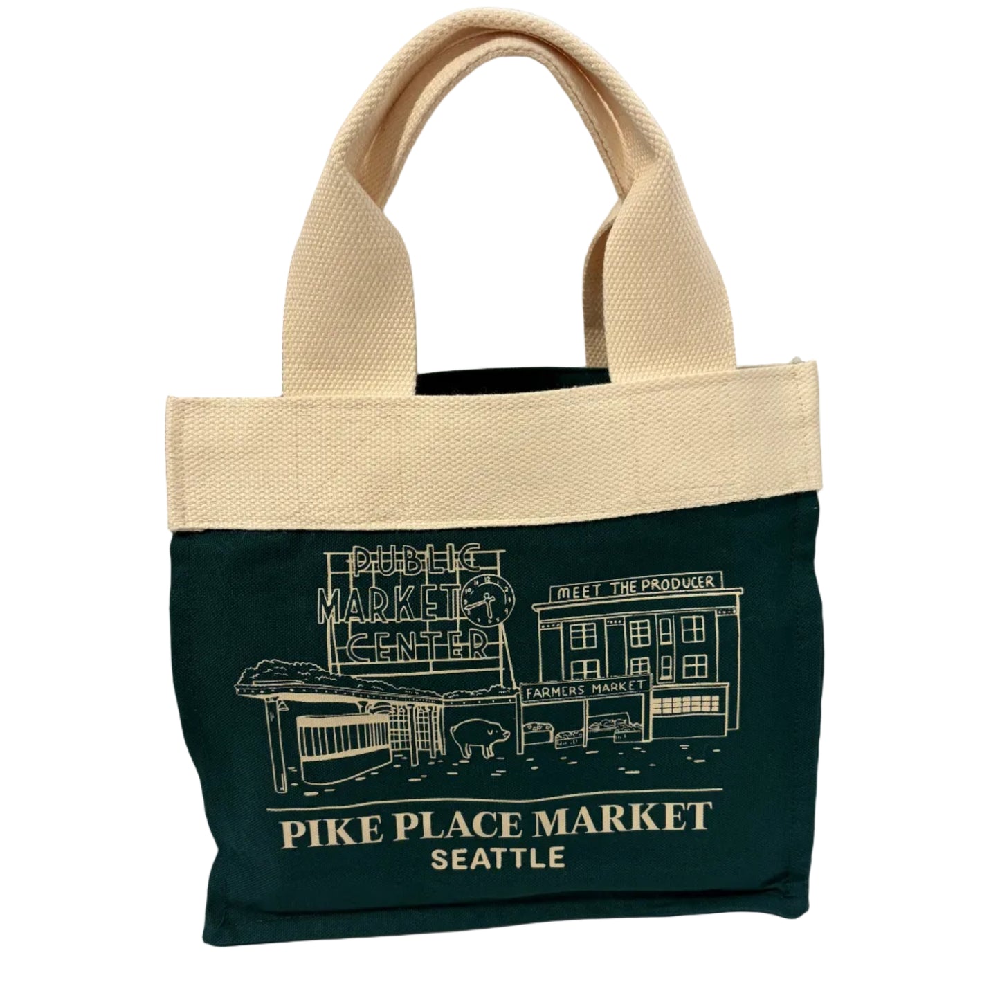 Seattle Market Book Tote Canvas