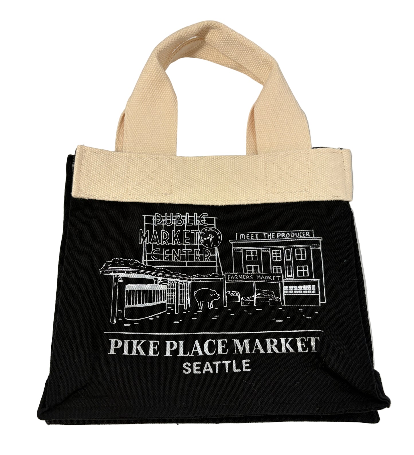 Seattle Market Book Tote Canvas