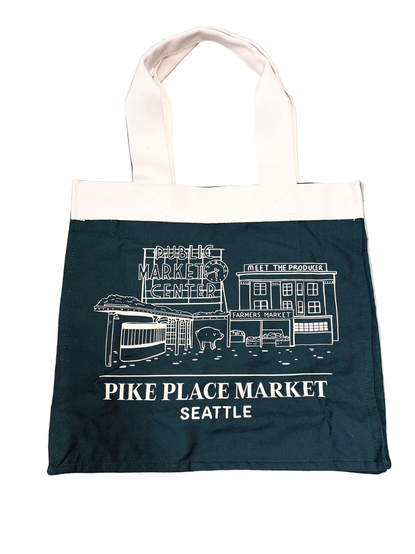 Seattle Market Book Tote Canvas